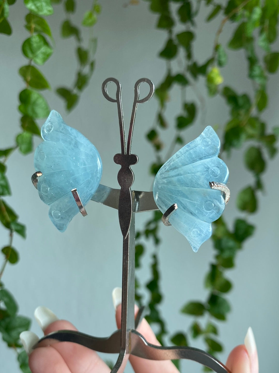 Aquamarine Butterfly Stand