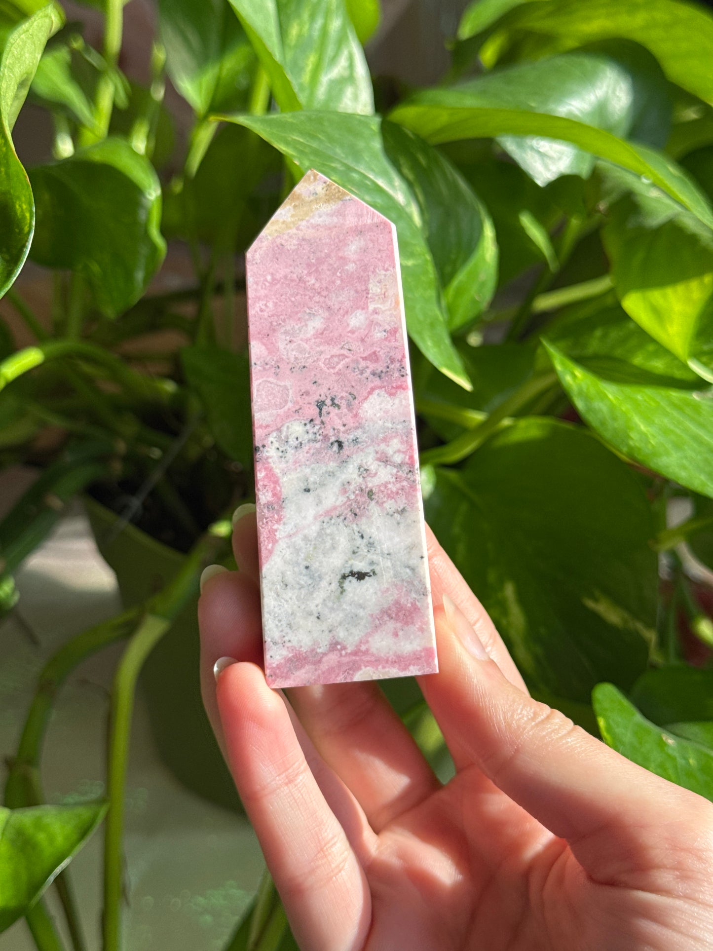 Bubblegum Rhodonite Tower A