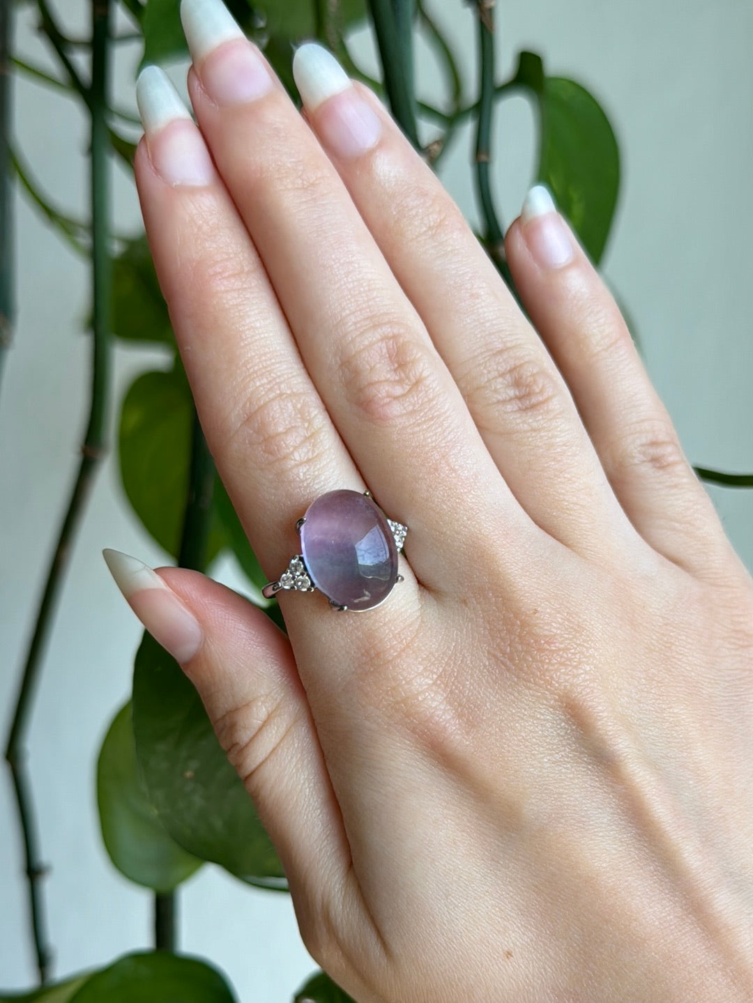 Fluorite Adjustable Ring