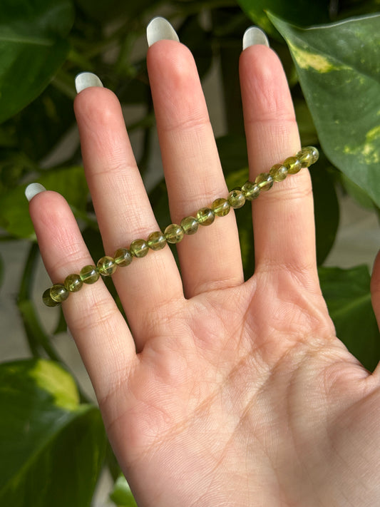 High Grade Peridot/Olivine Bracelet