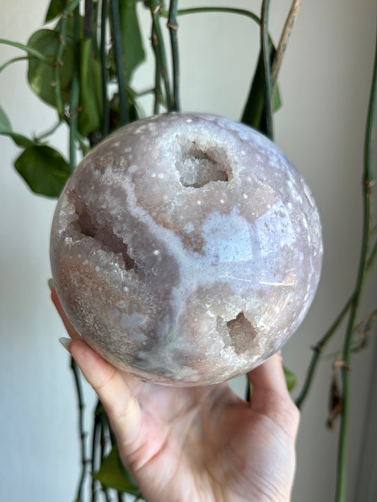 XL 4.8lb Lilac Pink Amethyst Sphere