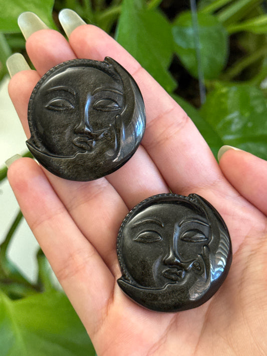 Gold Sheen Obsidian Sun Moon