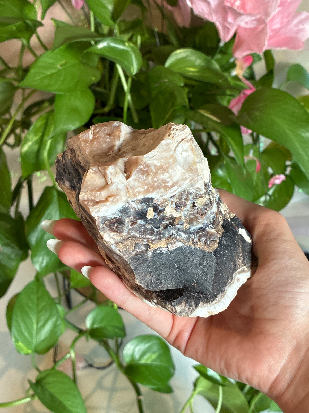 Large Raw Zebra Calcite Specimen