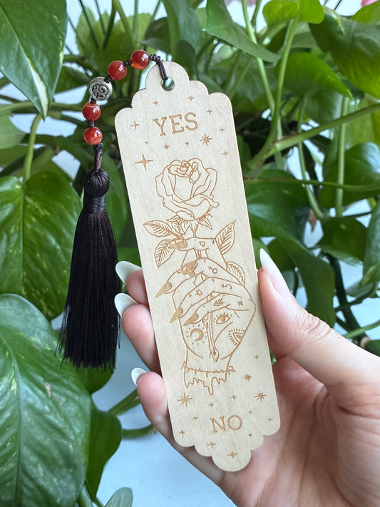 Rose Hand Wood Bookmark | You Pick Material