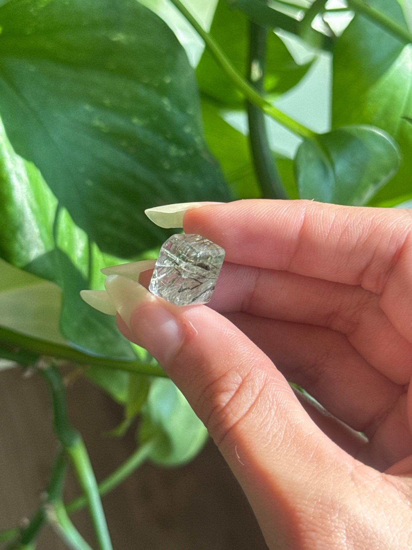 High Grade Green Rutile Cube