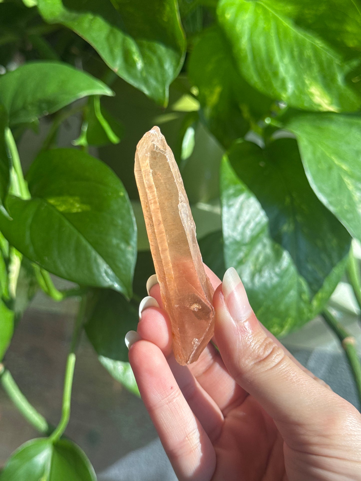 Tangerine Quartz Raw Point