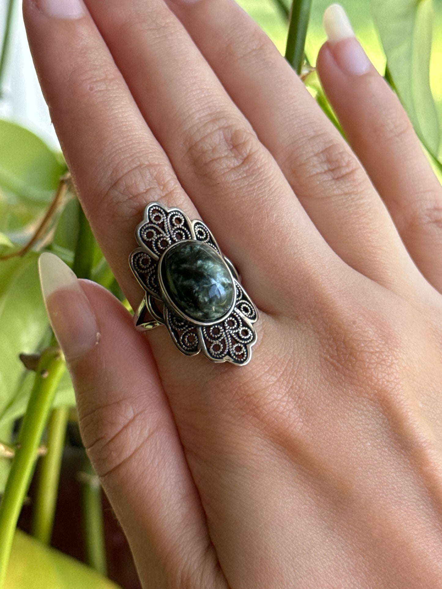 Serephanite Adjustable Ring