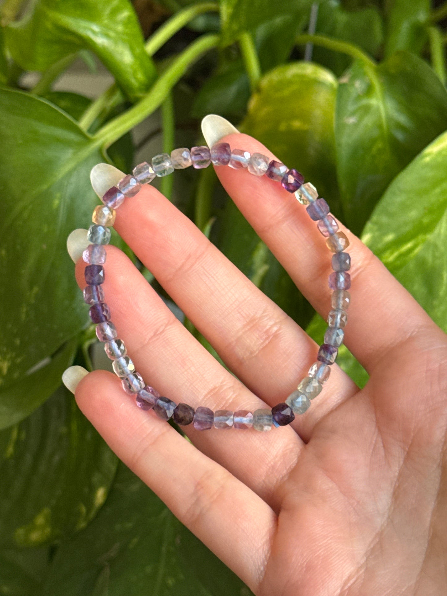 Mermaid Fluorite Faceted Bracelet