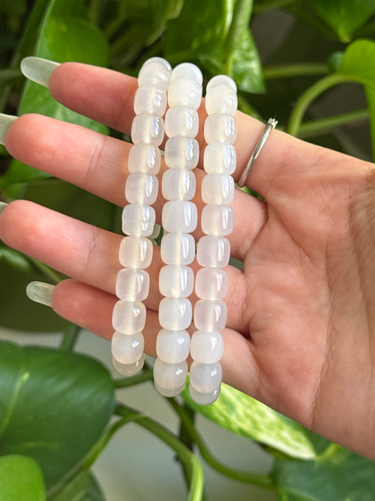 Grey Chalcedony Chubby Bracelet