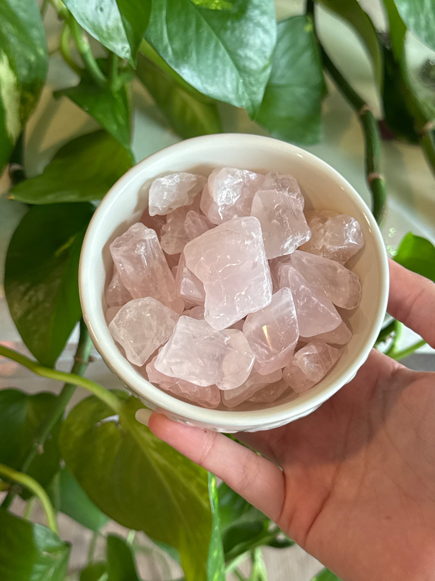 Polished Raw Rose Quartz Chunky Tumble