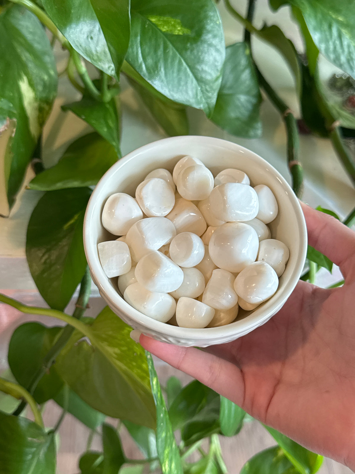 White Calcite ‘Marshmallow’ Tumble