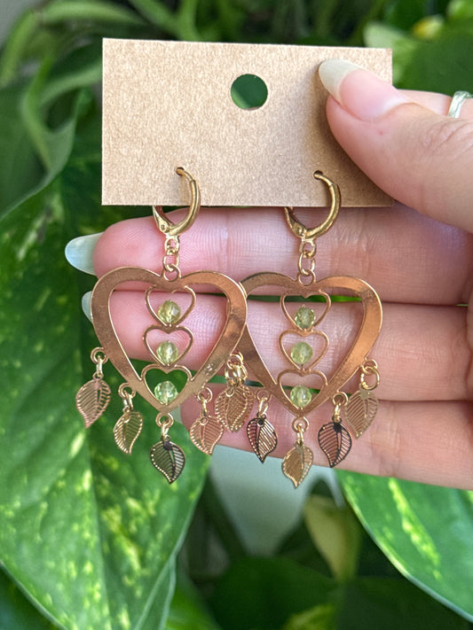 Peridot Gold Earrings