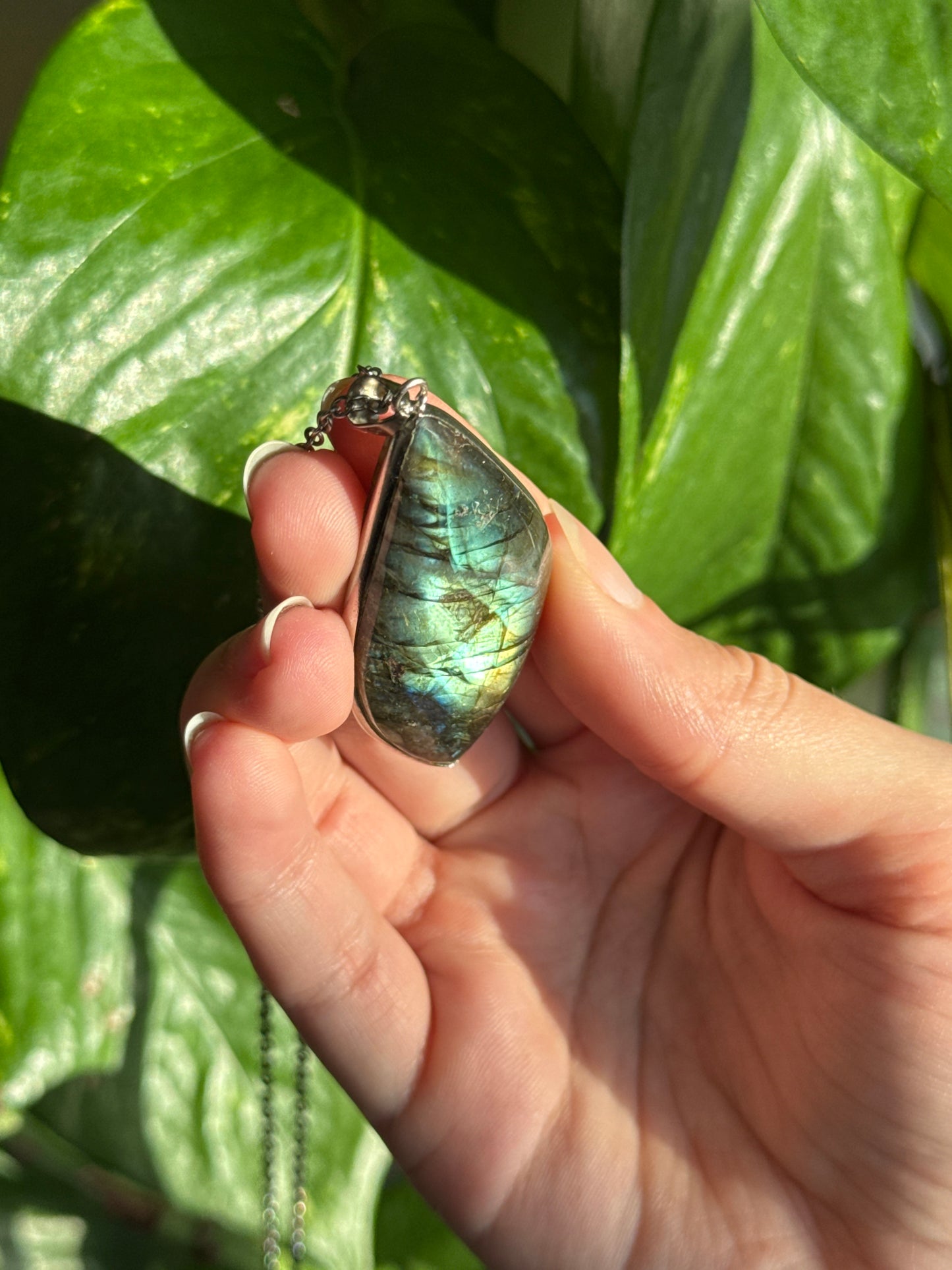 Statement Labradorite Necklace A