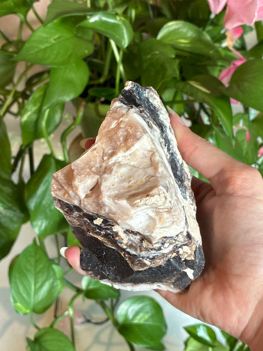 Large Raw Zebra Calcite Specimen