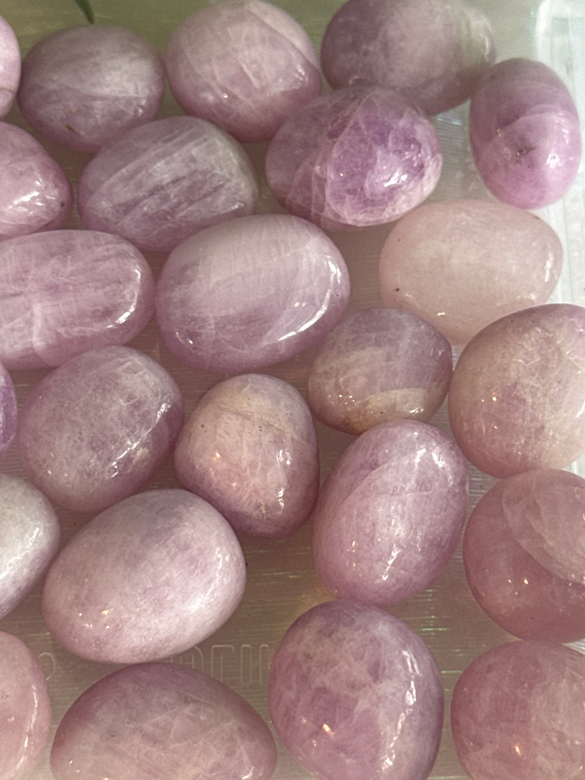 Kunzite Cats Eye Sheen Tumble