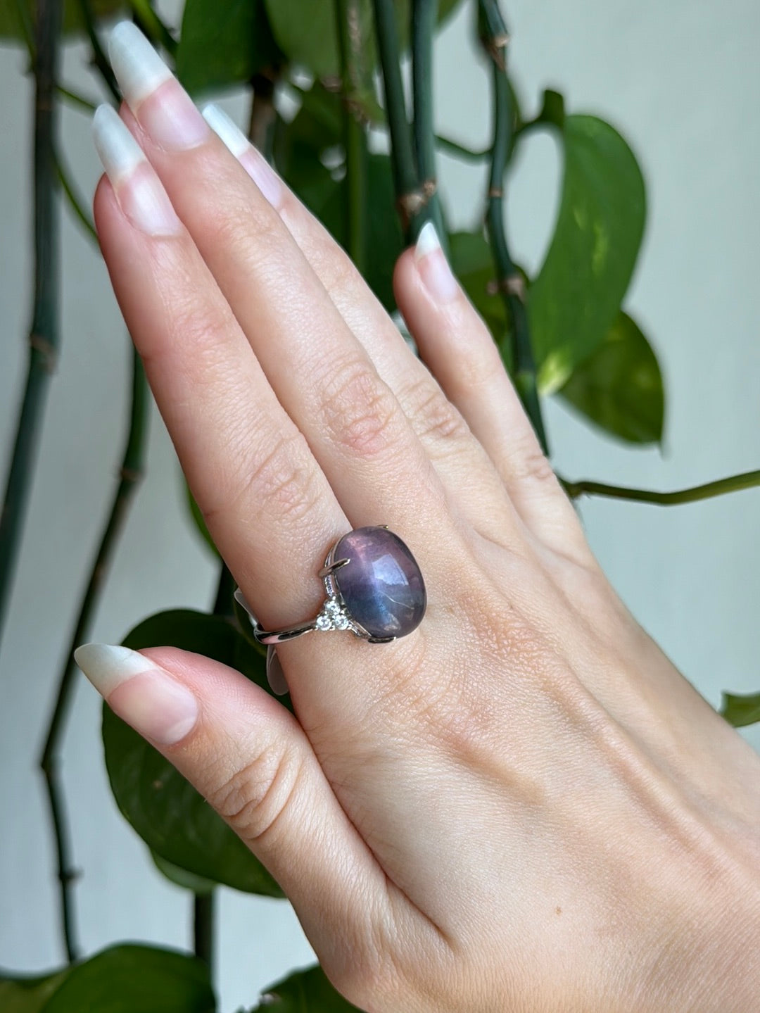 Fluorite Adjustable Ring