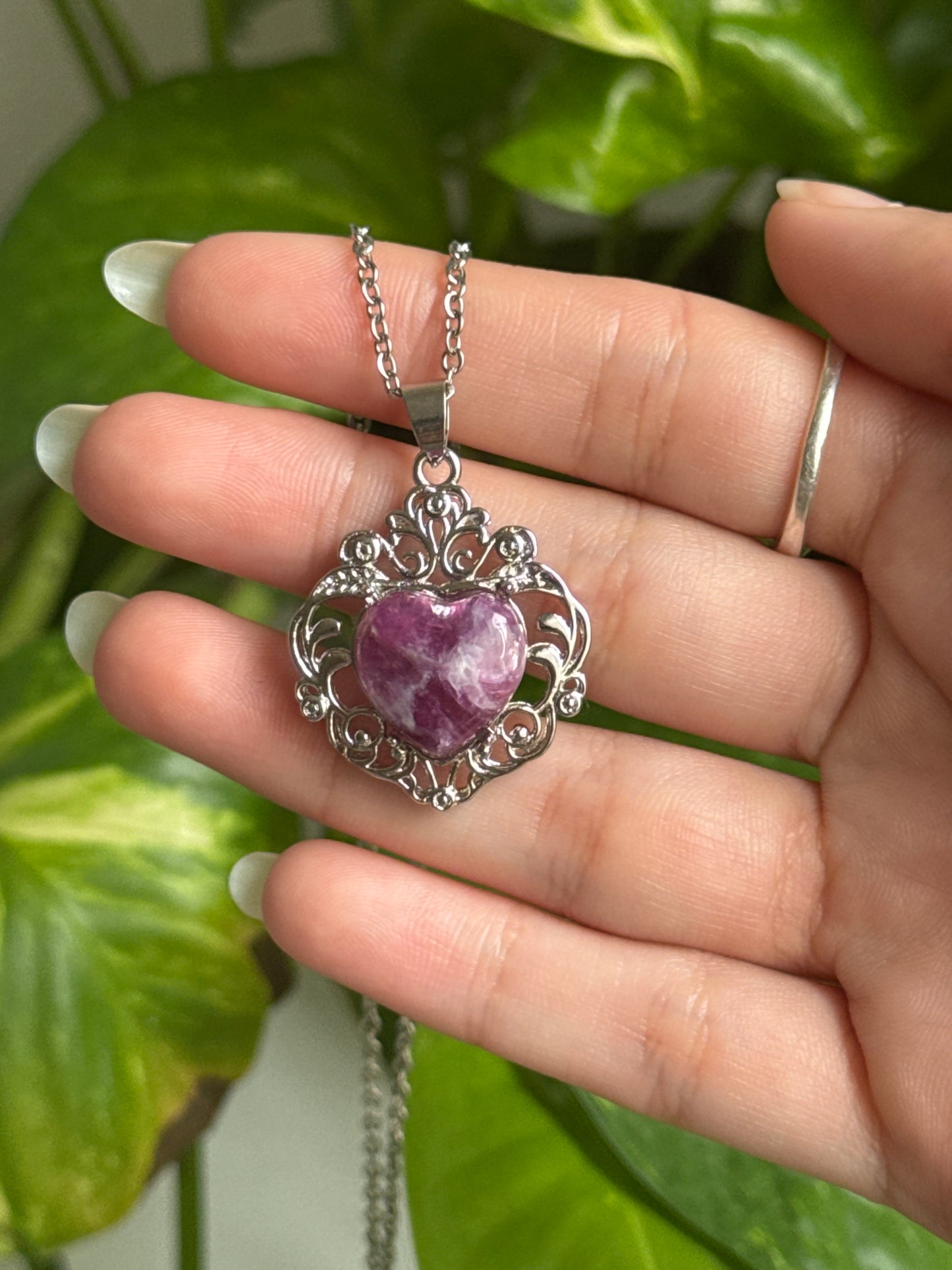Purple Mica Necklace