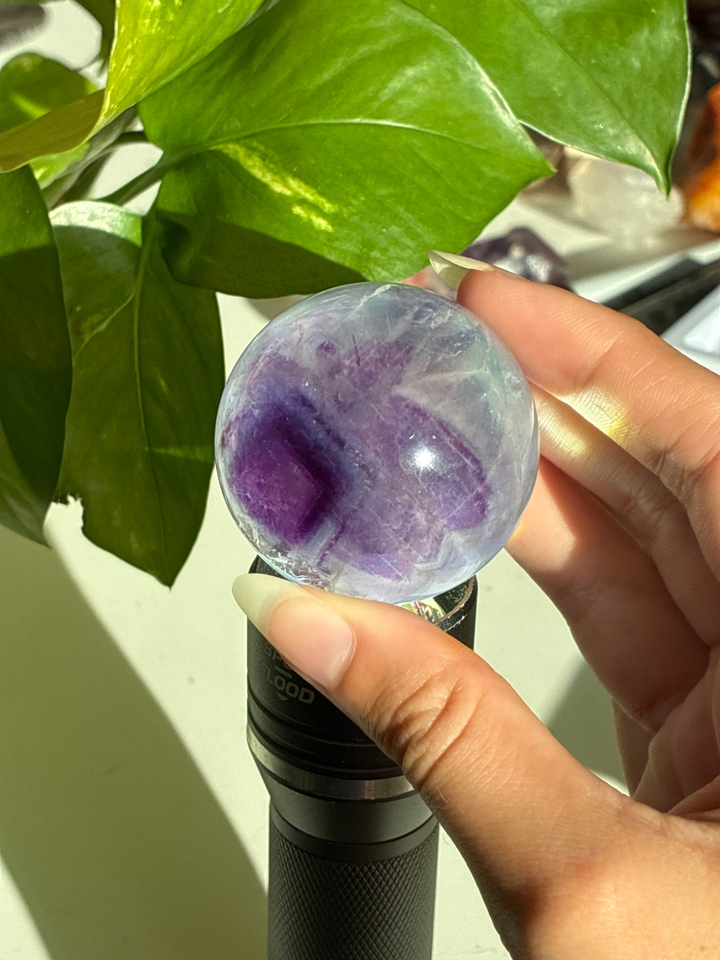 Multicolor Fluorite Sphere