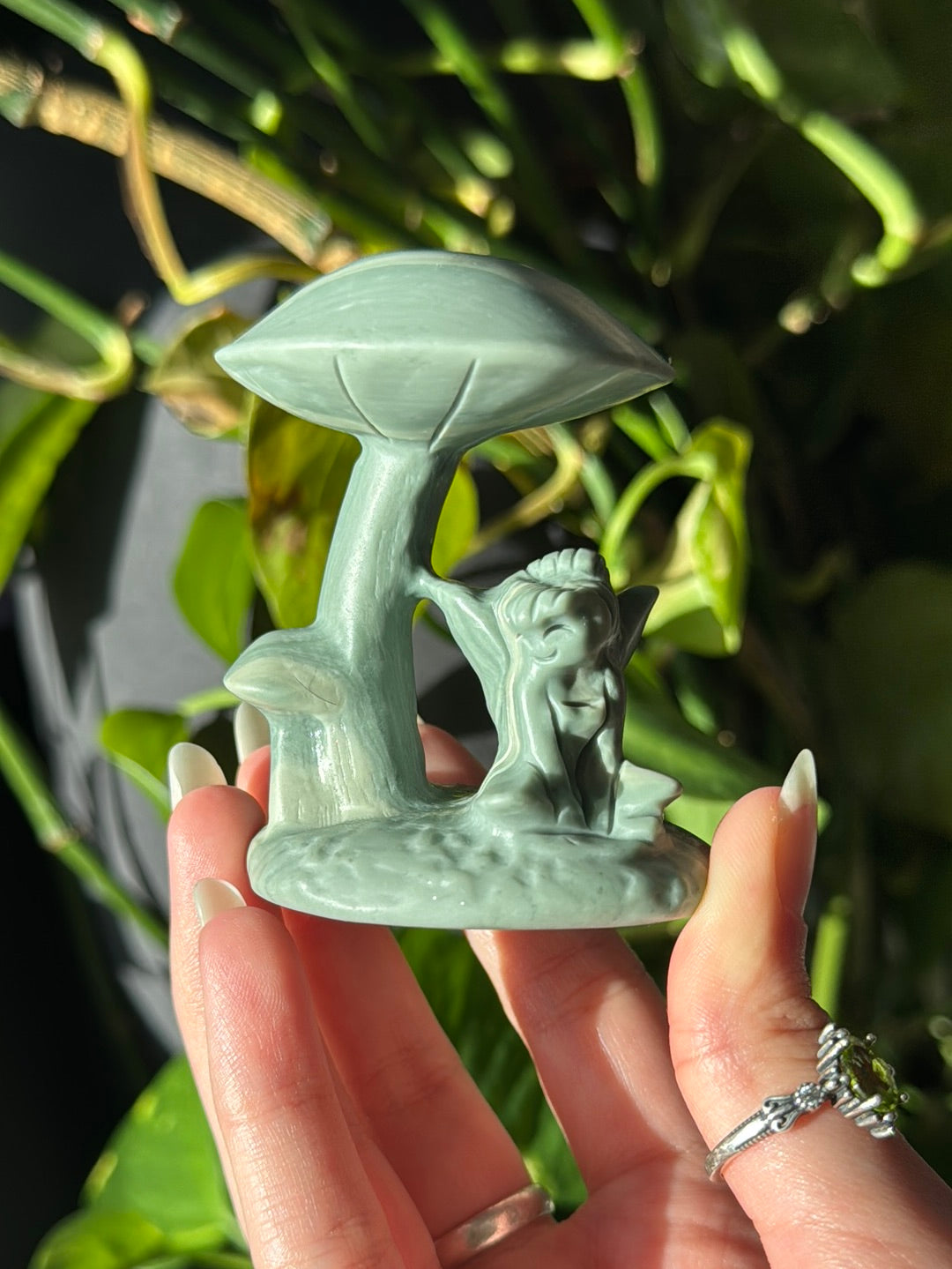 Tinkerbell Jade Mushroom