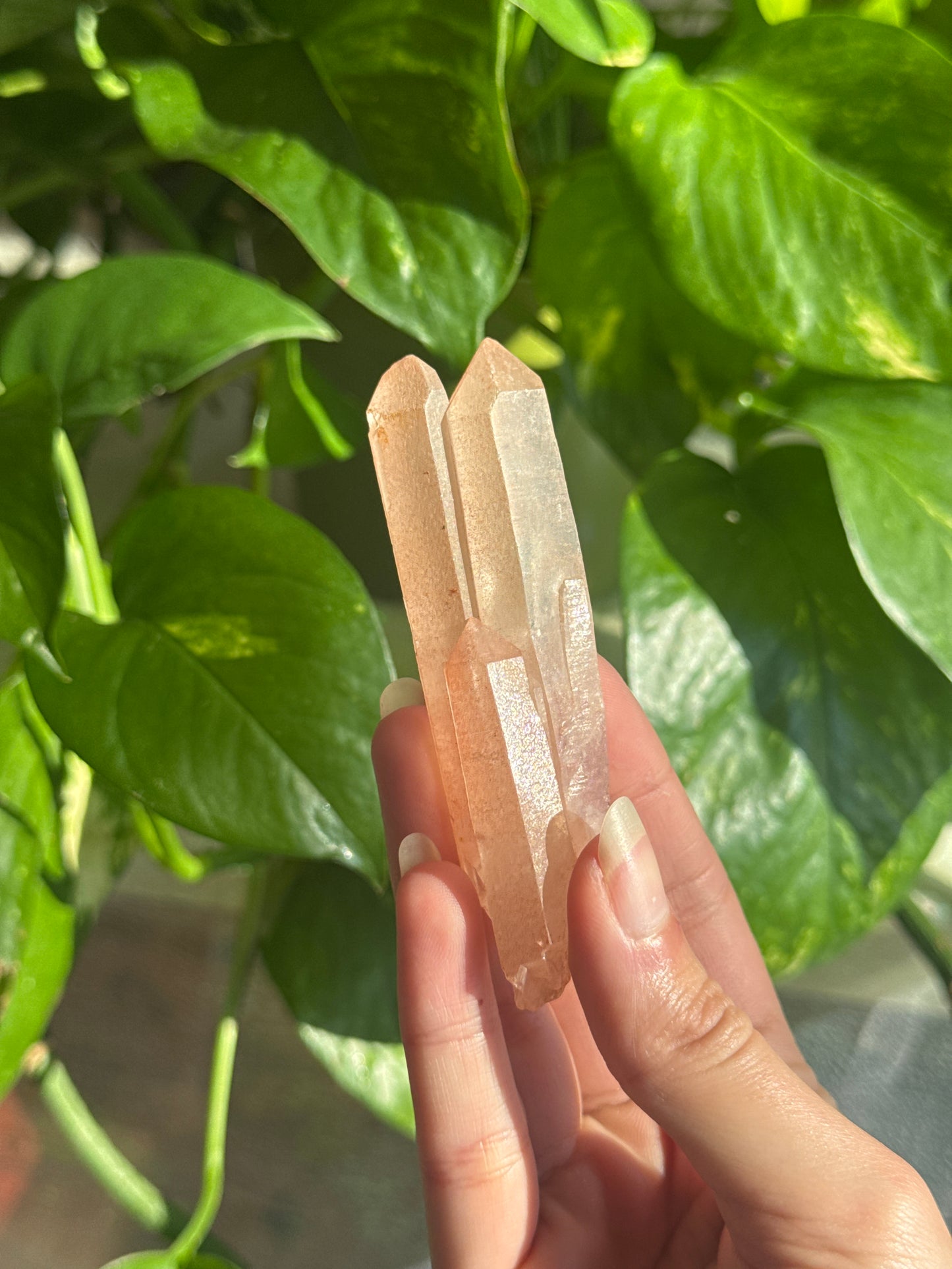 Tangerine Quartz Raw Point