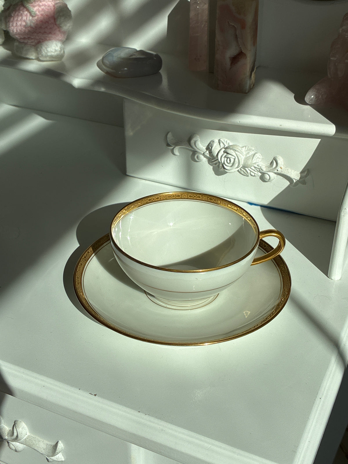 Gold Rimmed Tea Set