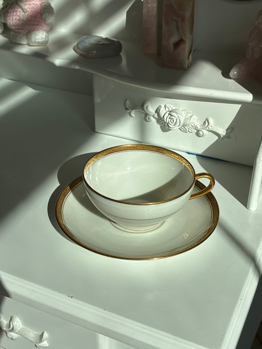 Gold Rimmed Tea Set
