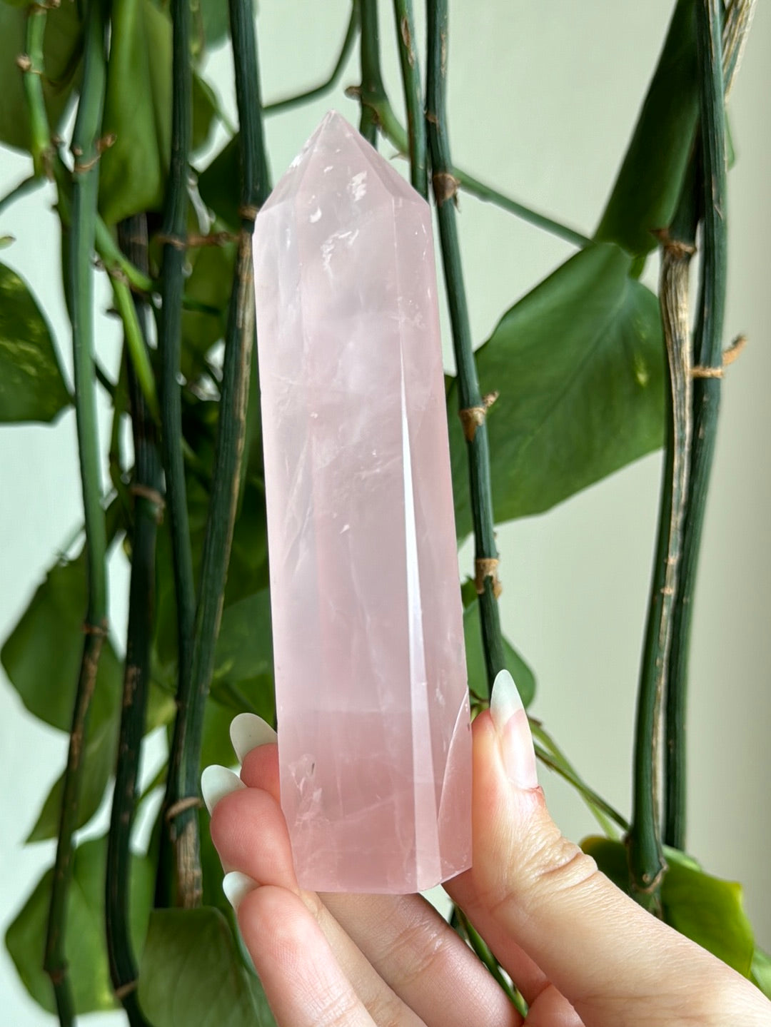 Gemmy Rose Quartz Tower