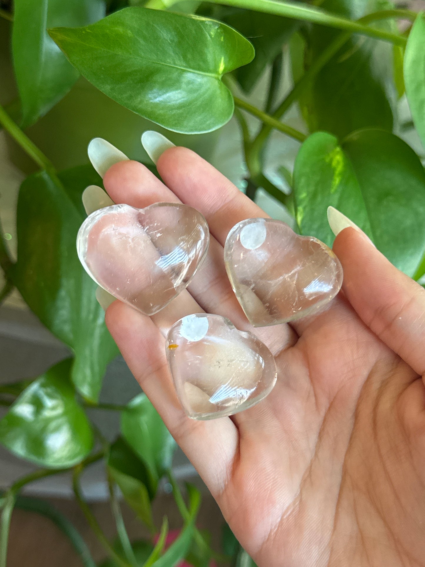Brazilian Clear Quartz Heart