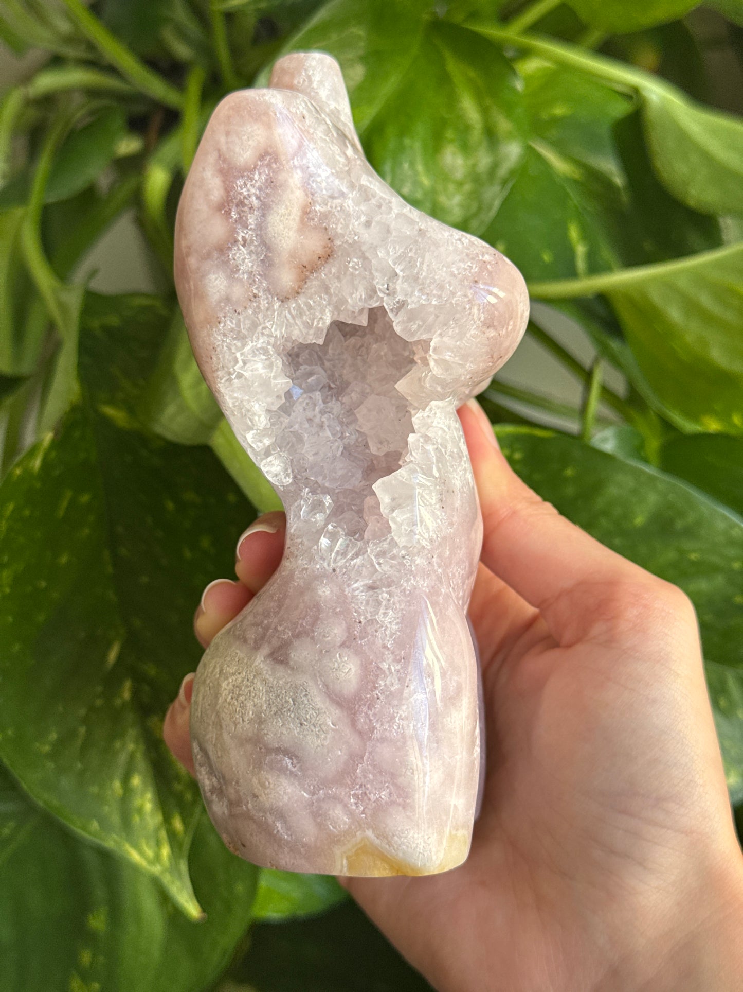 Druzy Pink Amethyst Goddess