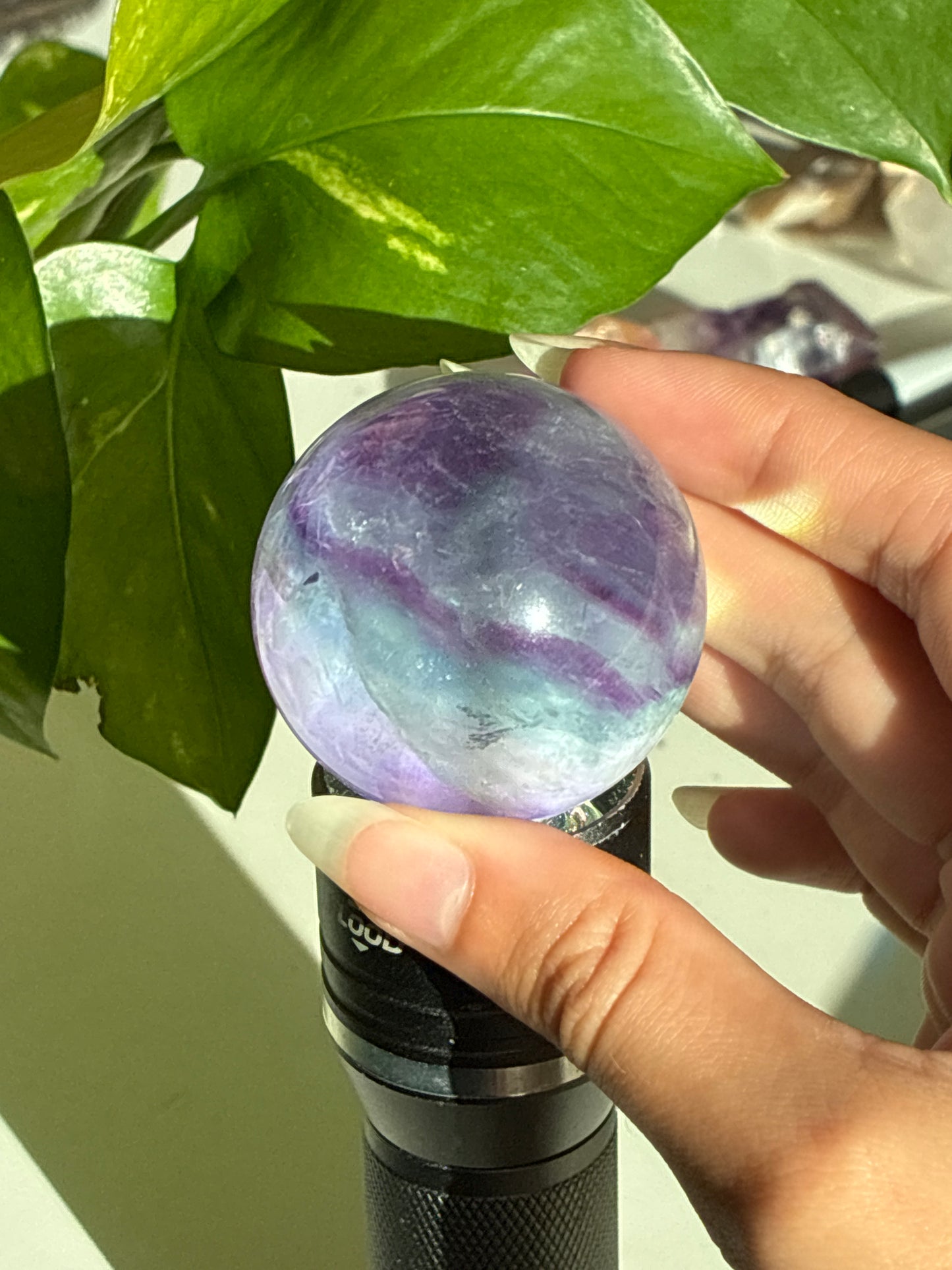 Multicolor Fluorite Sphere