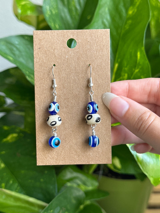 Evil Eye Bead Earrings