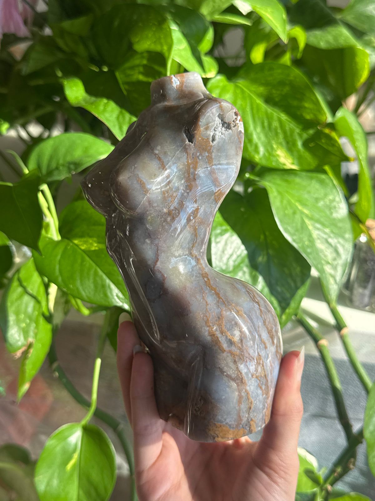 Unique Large Sea Jasper Goddess Body B