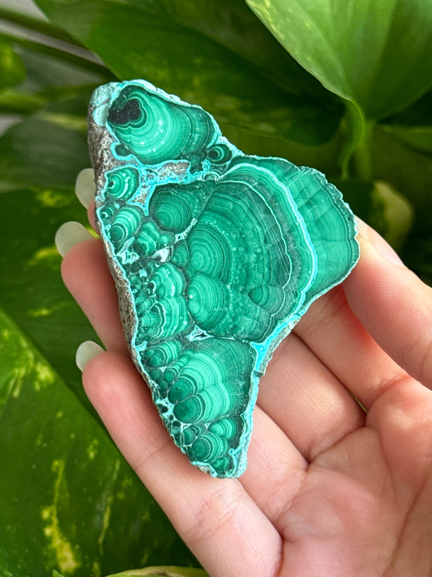 Malachite & Chrysocolla Slab B