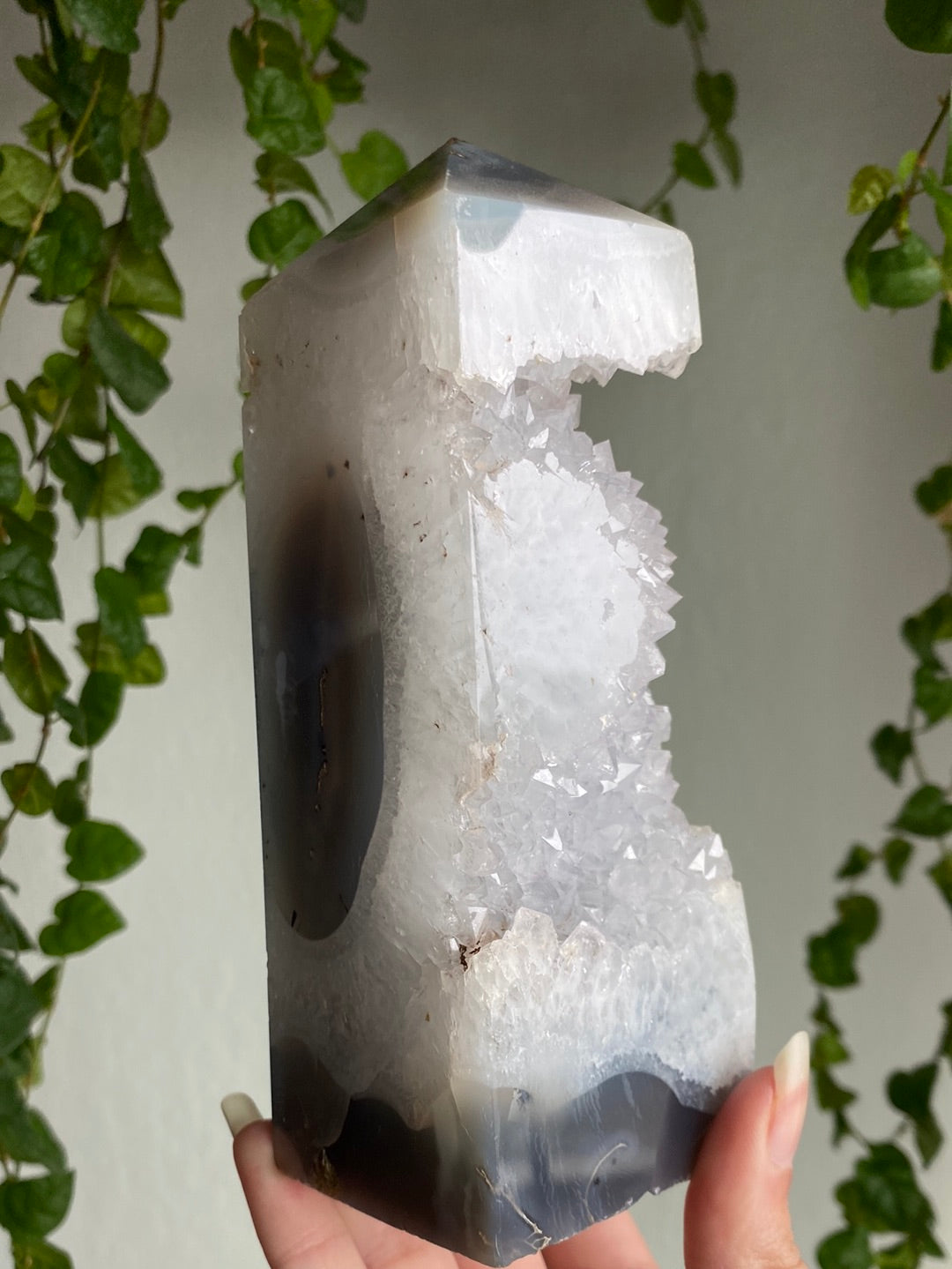 Large Druzy Orca Agate Tower (1.8lbs)