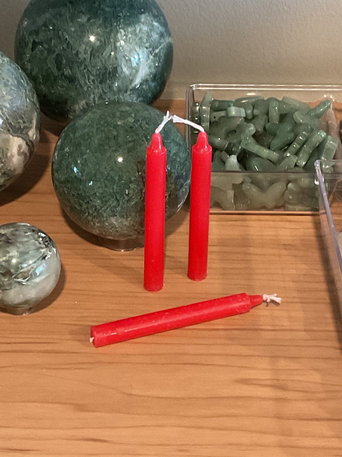 Red Alter Chime Candle