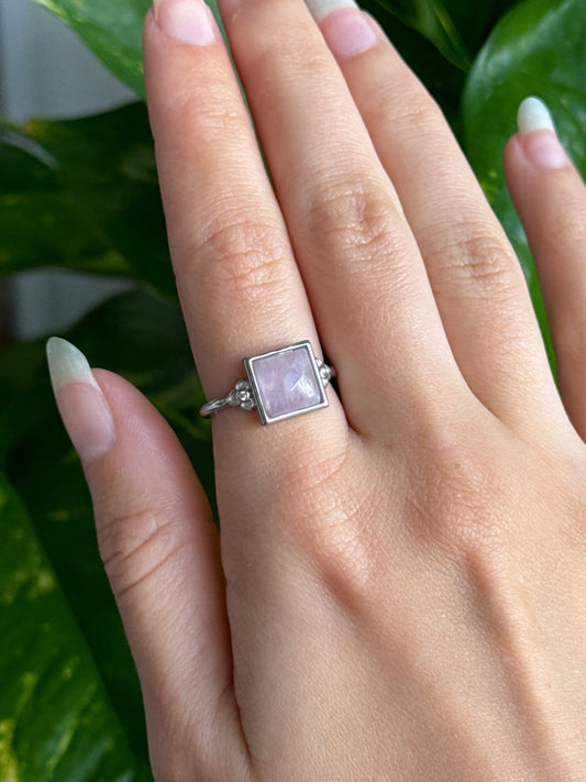 Kunzite Adjustable Ring