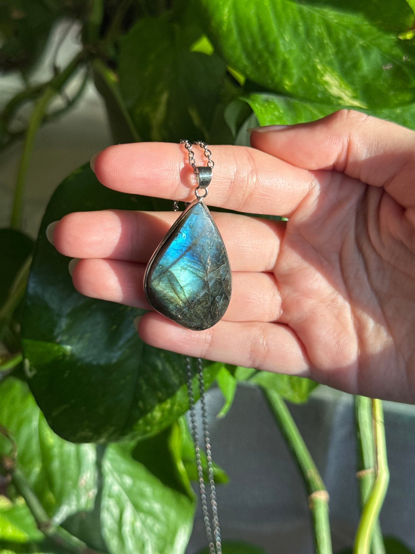 Statement Labradorite Necklace B