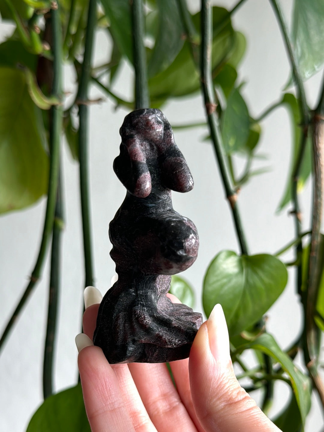 Garnet & Black Tourmaline Mermaid