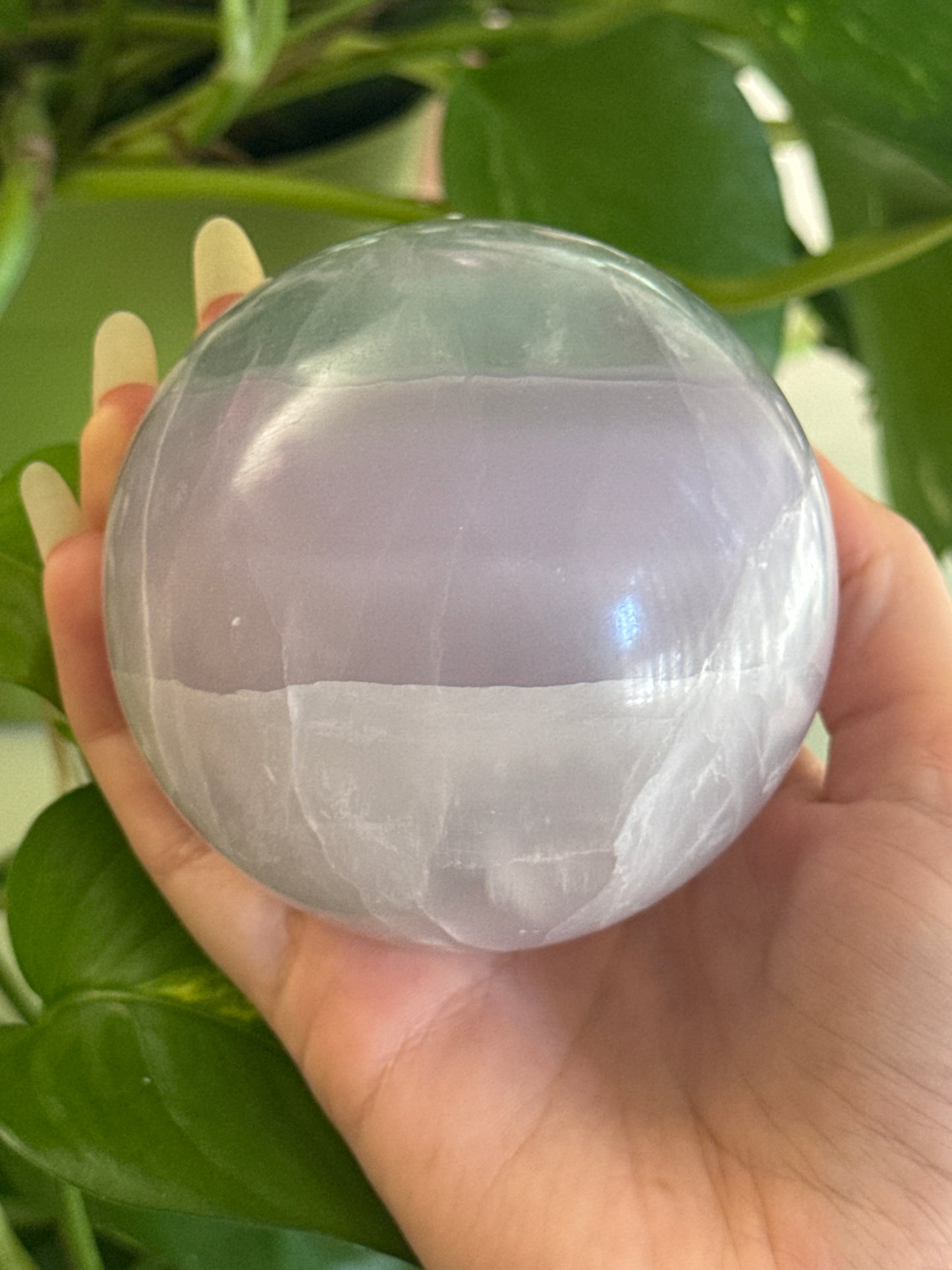 Dreamy Large Yttrium Fluorite Sphere