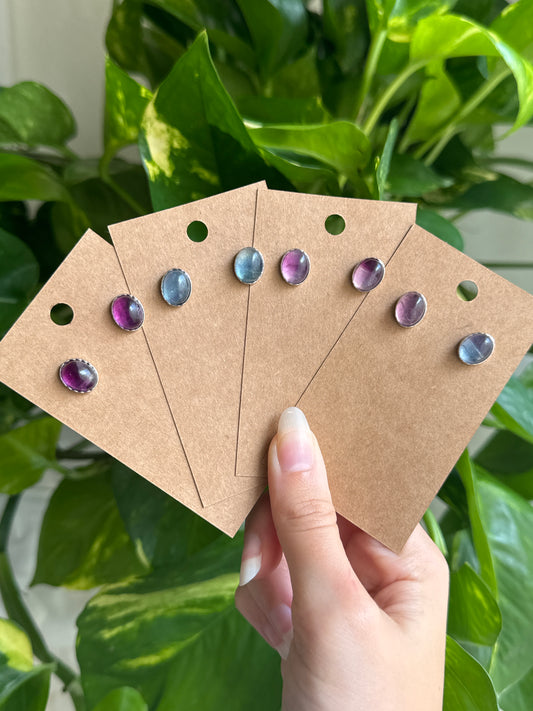 Fluorite Stud Earrings | You Pick