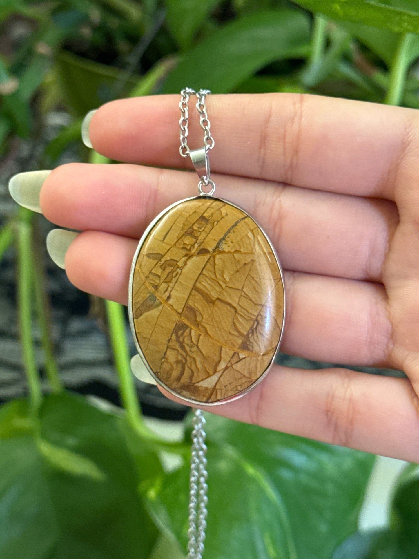 Picture Jasper Statement Necklace