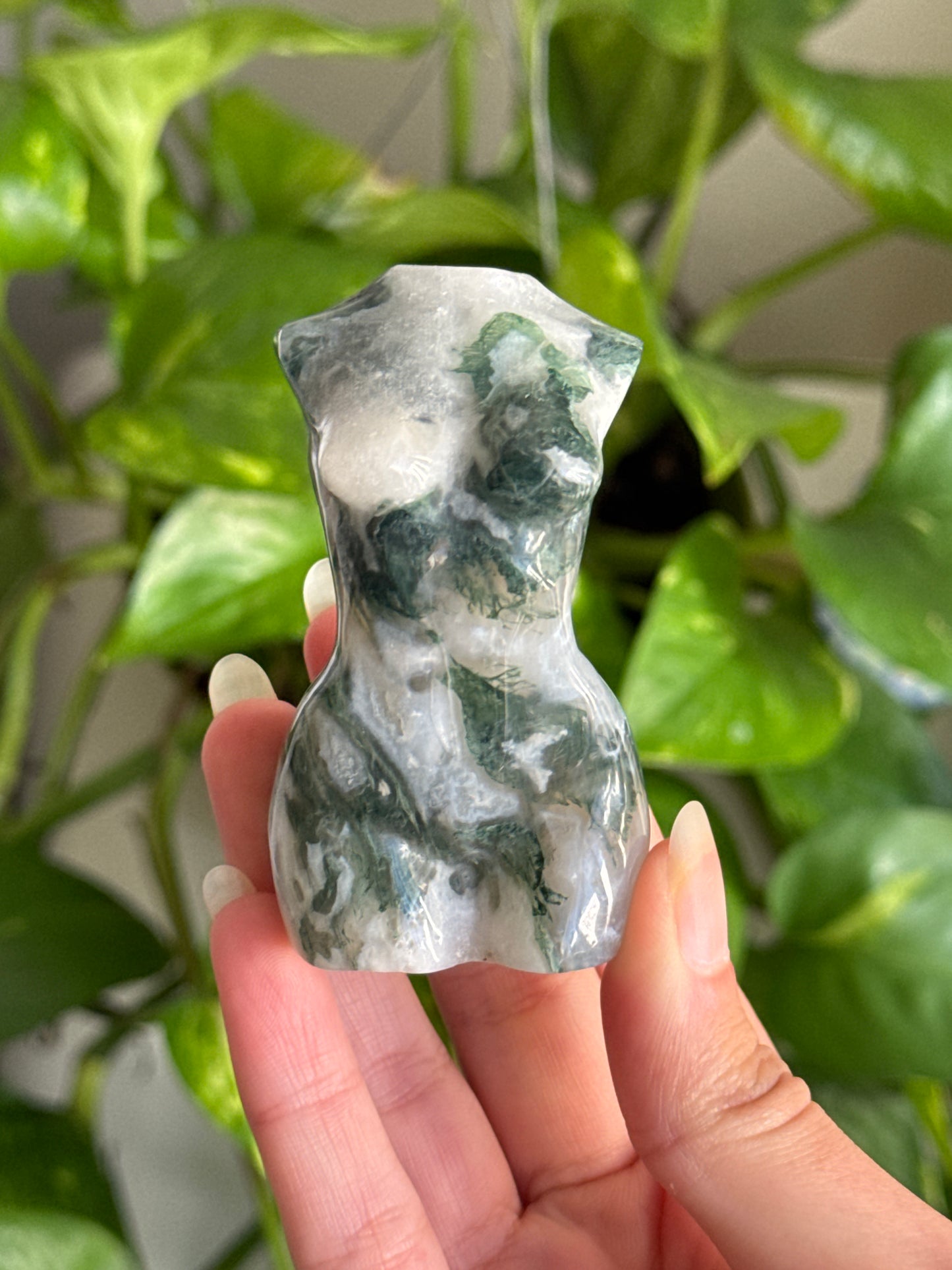 Moss Agate Goddess Body