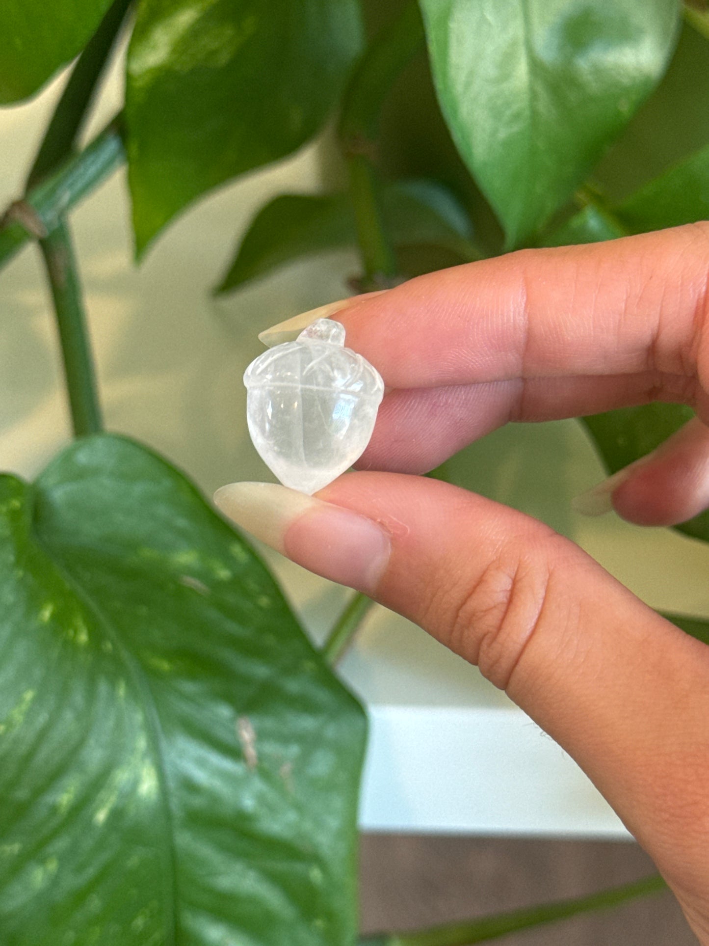 Clear Quartz Acorn