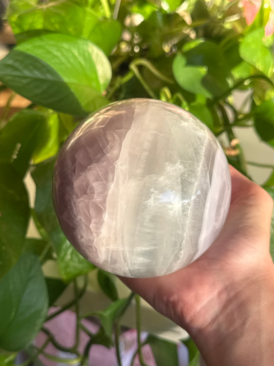 Statement Ytrium Fluorite Sphere with Druzy