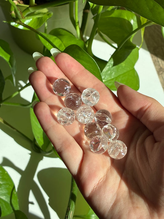 Rainbow Filled Clear Quartz Mini Sphere