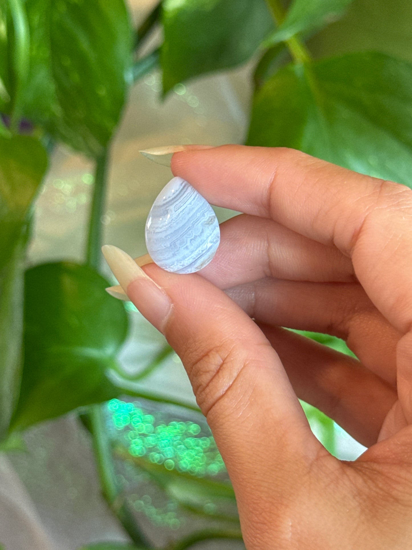 Blue Lace Agate Mini Teardrop