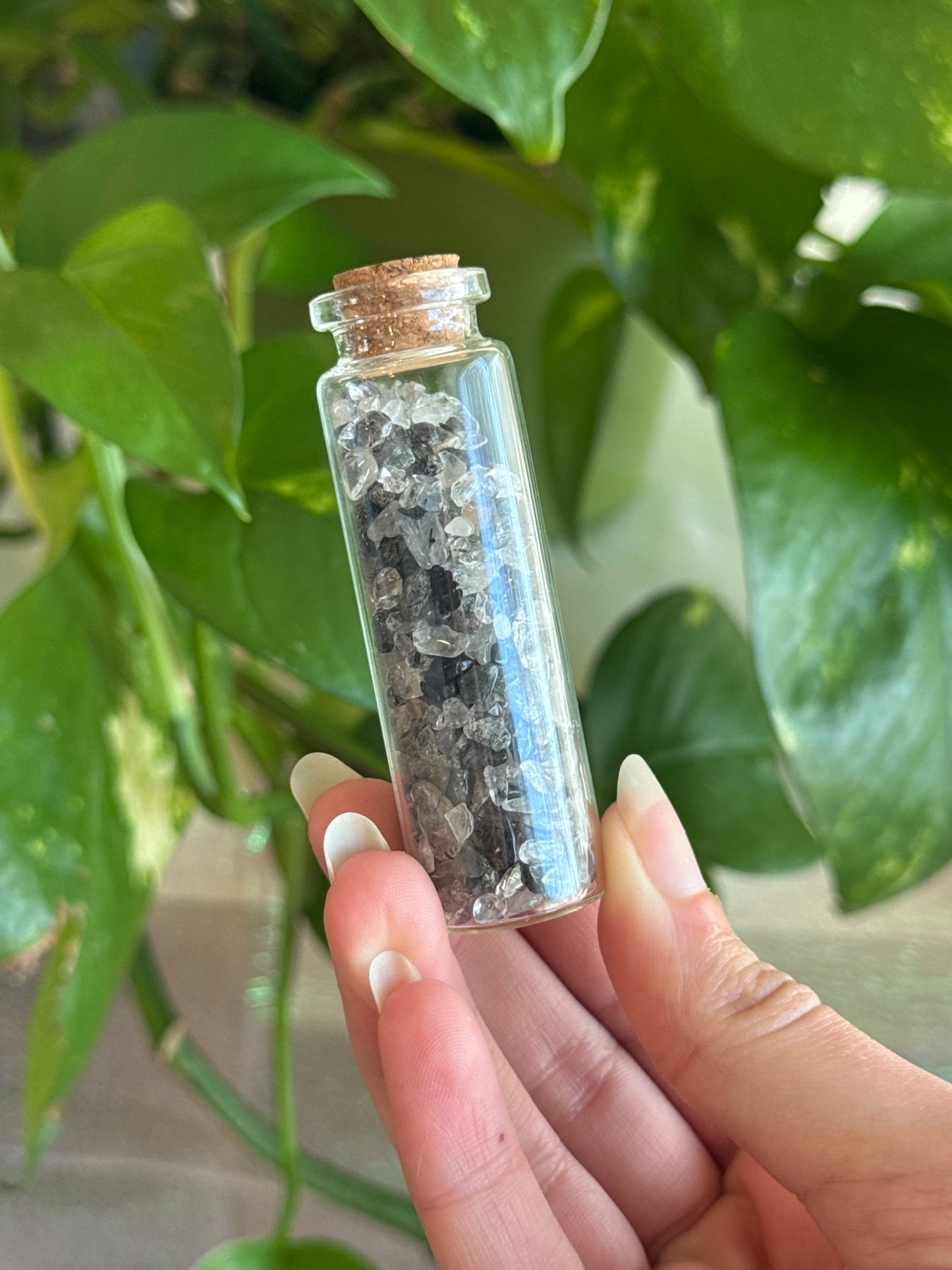 Large Crystal Chip Bottle | You Pick Material