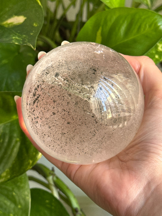 Large Garden Quartz Sphere 80mm