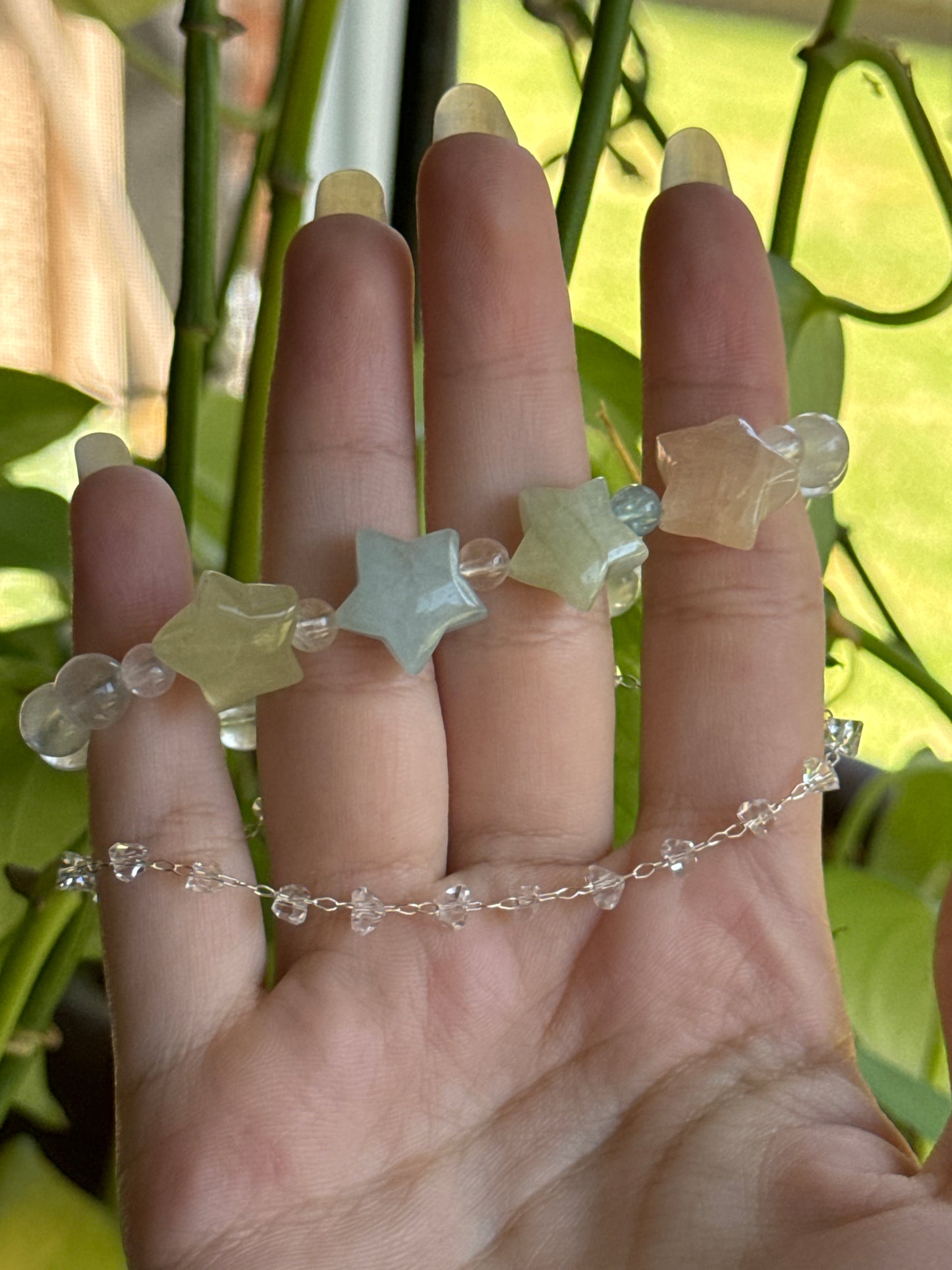 Morganite Star Bracelet