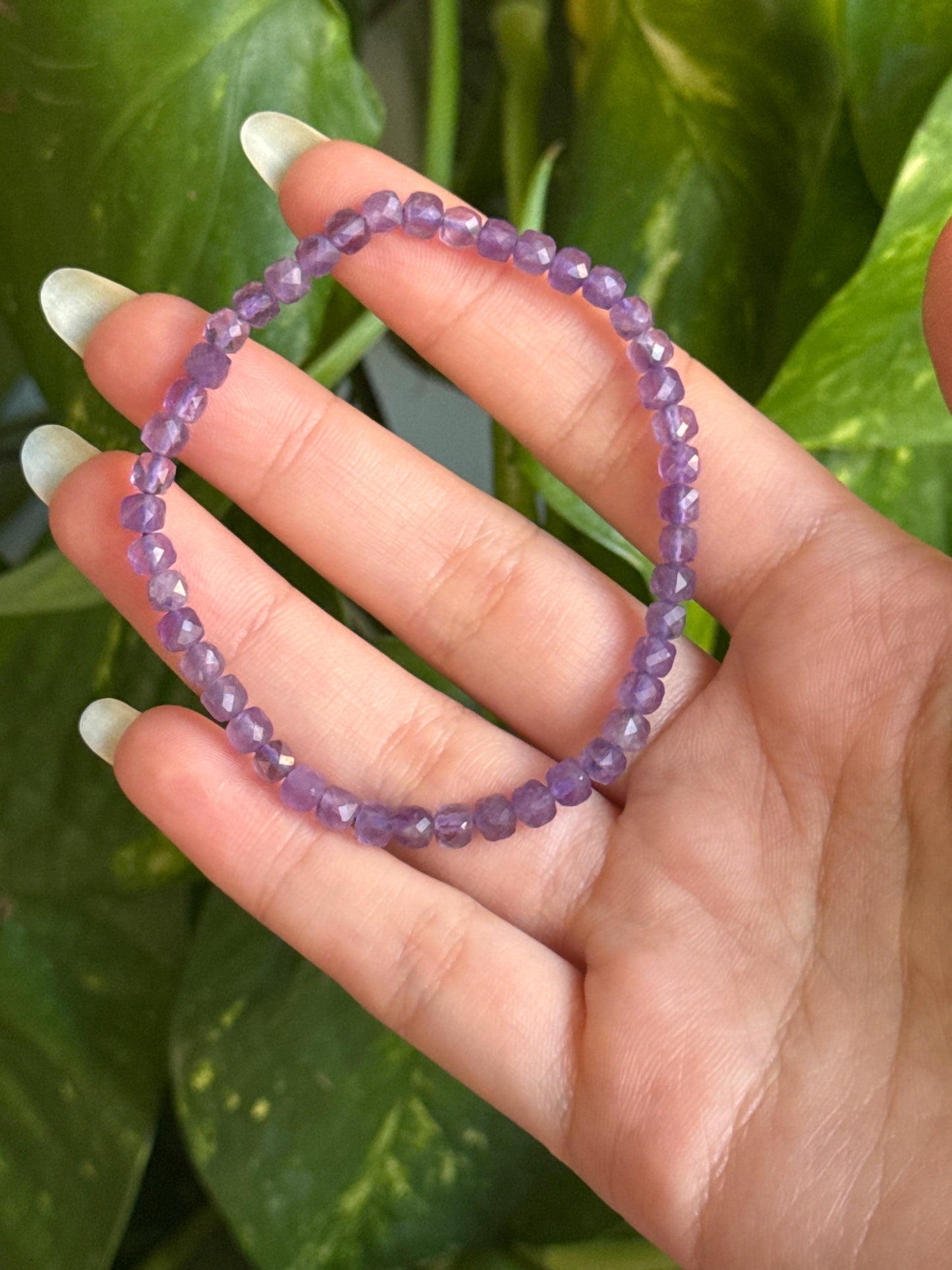 Amethyst Faceted Bracelet